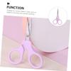 FOYTOKI Facial Hair Removal Scissors Women's Brow Scissors Stainless Steel Eyebrow Trimmer view 2