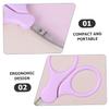 FOYTOKI Facial Hair Removal Scissors Women's Brow Scissors Stainless Steel Eyebrow Trimmer view 3