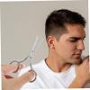 FOYTOKI Rounded Tip Metal Eyebrow Scissors 2 Pieces Nose Hair Scissors for Men for Women Practical Facial Hair Scissor Set view 4