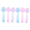 VINTORKY 6pcs Nail Brush for Facial Cleansing Makeup Removal and Nail Care Exfoliating Brushes with Designs for Cleaning of Face and view 1