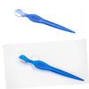 HONMEET 12pcs Portable Eyebrow Stainless Steel Blades Lightweight Eyebrow Trimmers for Women for Travel Daily Grooming Red view 3