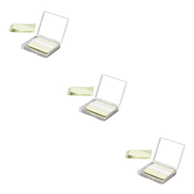 HAPINARY 3sets Tea Oil Blotting Sheets Mirror Puff Absorbing Papers for Oily Skin Makeup Friendly Oil Control Tissues Portable Practical for Men and Women