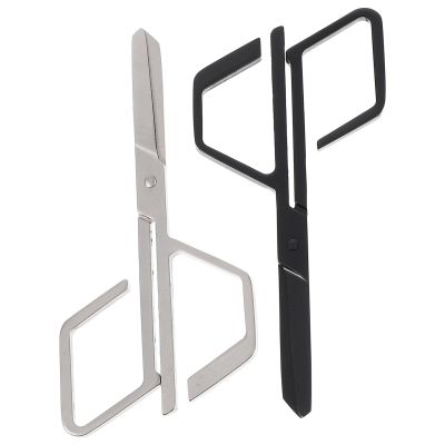 OHPHCALL 2pcs Multi-Purpose Stainless Steel Scissors for Eyebrows Nose Hair and Beard Trimming Safe Durable Grooming Tools for Men and Women