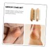 VINTORKY 2pcs Wooden Nail Cleaning Brush Dual-sided Manicure Tool for Nail Art and Bristles for Home and Salon Use view 4