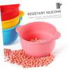 OHPHCALL Heat-Resistant Silicone Wax Melting Bowl Durable Waxing Container for Hair Removal Use Practical Inner Accessory for Home and Salon Pink view 4