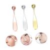 OHPHCALL 3pcs Eye Cream Massage Stick and Makeup Spoon Metal Applicator Tools for Face Cream and Facial Massage Portable and Elegant Design Gold Rose Gold and Silver view 4