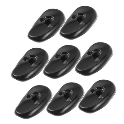 8pcs Silicone Hair Dye Ear Covers for Salon Heat Shield Black