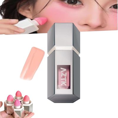 Aztk Liquid Blush, Aztk Blusher, Aztk Jello Color Liquid Blush, Aztk Blush Highlight Contour 3 in 1 for Women, Liquid Blush with Sponge Head, Long-Wearing, Sweat Proof (JC05)
