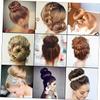 FOYTOKI Hot Hair Donut Bun Ring Maker for Buns Donut Hairpin Clip and Band Styler for Weddings Parties view 2
