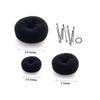 FOYTOKI Hot Hair Donut Bun Ring Maker for Buns Donut Hairpin Clip and Band Styler for Weddings Parties view 3
