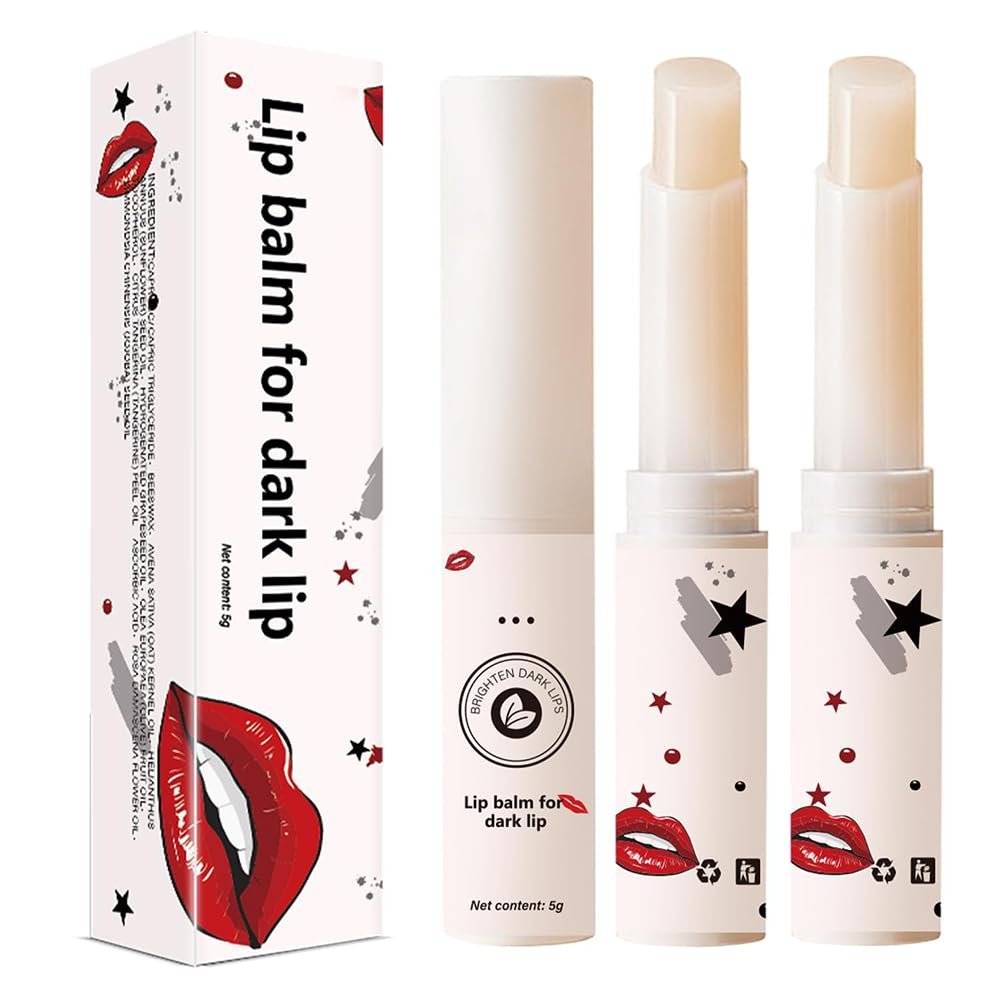3PCS Lip Balm for Dark Lips Even Lip Tone Hydrating, Softening, All-Day Moisturizing Lip Balm & Moisturizers for Dry Lips Lip Treatment Balm