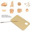 Gold Makeup Mixing Palette Acrylic Palette with Spatula for Mixing Makeup Cream Nail Art Nonstick Palette view 3