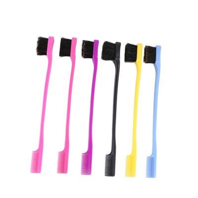 Outanaya 4pcs Double-head Eyebrow Brush Comb Dual Purpose Grooming Tool for Women Girls Gentle Touch Material Random Color