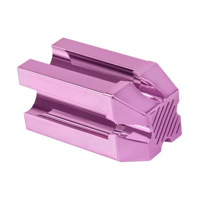 OHPHCALL Flat-tip Pencil Sharpener for Eyebrow and Eyeliner Pencils Four-sided Design Makeup Tool for Easy Sharpening Lightweight and Portable Rose Pink