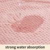 HFZRZFH 2 Pack Microfiber Hair Towel Wrap for Women, Super Absorbent & Fast Drying Hair Turban with Pineapple Plaid Weave, Anti-Frizz Head Wraps for Curly, Long & Thick Hair - Pink & Beige view 3