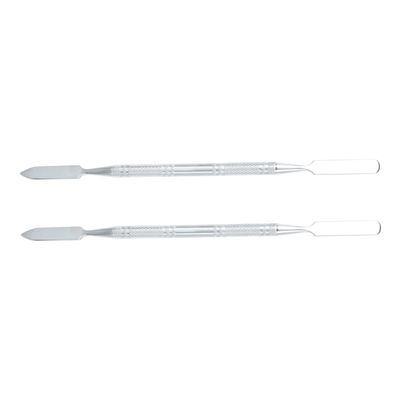 BIUDECO 2pcs Stainless Steel Makeup Mixing Rod for Foundation Palette Embossing Tool for Eye Shadow Easy to Clean