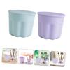 FOYTOKI 2pcs Makeup Brush Cleaning Box Organize Your Cosmetics Dustproof Storage Organizer view 3