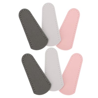 OHPHCALL 6pcs Leather Scissor Protector Cover for Eyebrow Trimming Portable Sheath Colors for Diy and Safe Storage of Grooming Tools