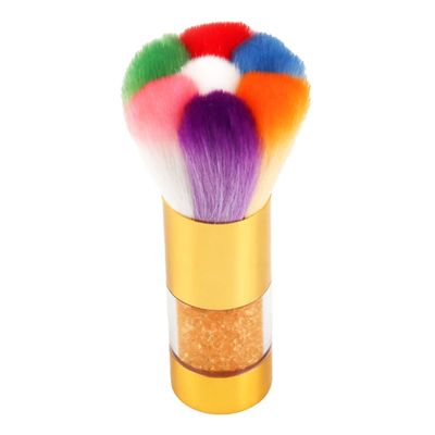 HAPINARY Nail Dust Nail Cleaner Decorative Brush Diamond Handle Soft Bristle Brush for Manicure Pedicure Home Professional Use