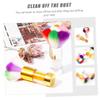 HAPINARY Nail Dust Nail Cleaner Decorative Brush Diamond Handle Soft Bristle Brush for Manicure Pedicure Home Professional Use view 4