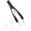 HAPINARY Automatic Eyebrow Clip Precision Tweezers for Hair Removal Curved Tweezer Kit Stainless Steel Random Color view 1