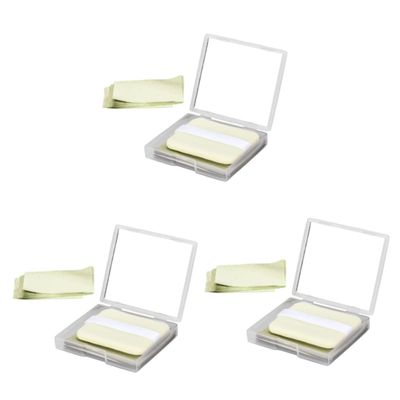 Gogogmee 3sets Oil Absorbing Sheets for Oily Skin Practical Portable Makeup Oil Blotting Paper Tea Extract for Men Women Shine Reduction