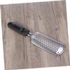 FOYTOKI Professional Stainless Steel Foot Care Pedicure Rasp Callus Remover Tool for Smoothing Hard Skin and Dead Skin for Home and Salon Use Black view 4