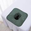 FashionCha Towel for Massage Tables, Face Pillow Towel with Hole, Washable And Lying Towel Made of Fibers for The Beauty Salon, green view 4
