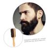 BIUDECO 1pc Double-sided Beard Brush Natural Boar Bristles Handle for Grooming and Exfoliating Facial Hair for Men s Beard Care and Travel view 2