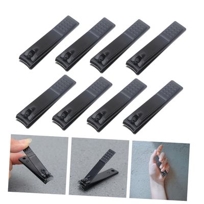 FOYTOKI 12pcs Ergonomic Nail Clippers for Fingernail Toenail Care Nail Trimmers for Home Outdoor Use Slip Design for Comfortable to Hold