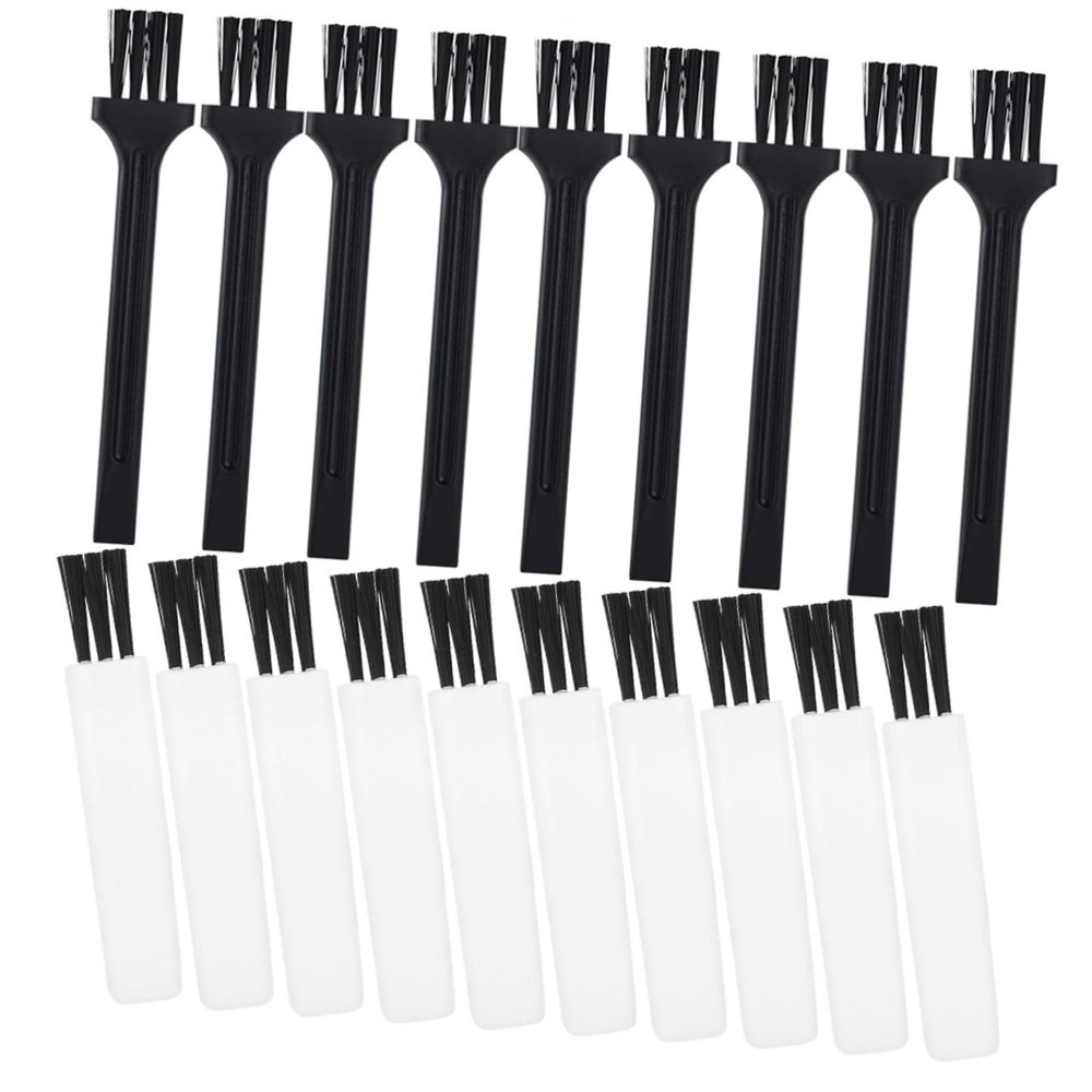 PLAFOPE 30pcs Multipurpose Cleaning Brush for Razor Clipper and Keyboard Small Gap Tool for Shaver Beard and Fine Crevices Durable and Versatile Accessories for Home and Salon