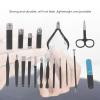 Nail Clipper Set, 18Pcs Nail Clippers Stainless Steel Manicure Set, Manicure Set, Professional Portable Manicure Kit, with Storage Box for Travel Home view 3