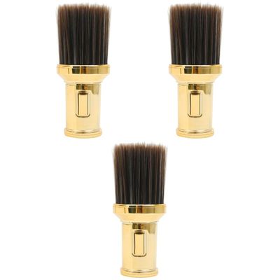 FOYTOKI 3pcs Hairdressing Brush Hair Salon Shaving Brush Soft Bristle Hair Cleaning Tool