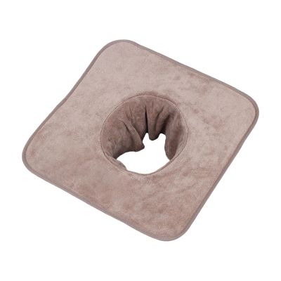 FashionCha Towel for Massage Tables, Face Pillow Towel with Hole, Washable And Lying Towel Made of Fibers for The Beauty Salon, coffee