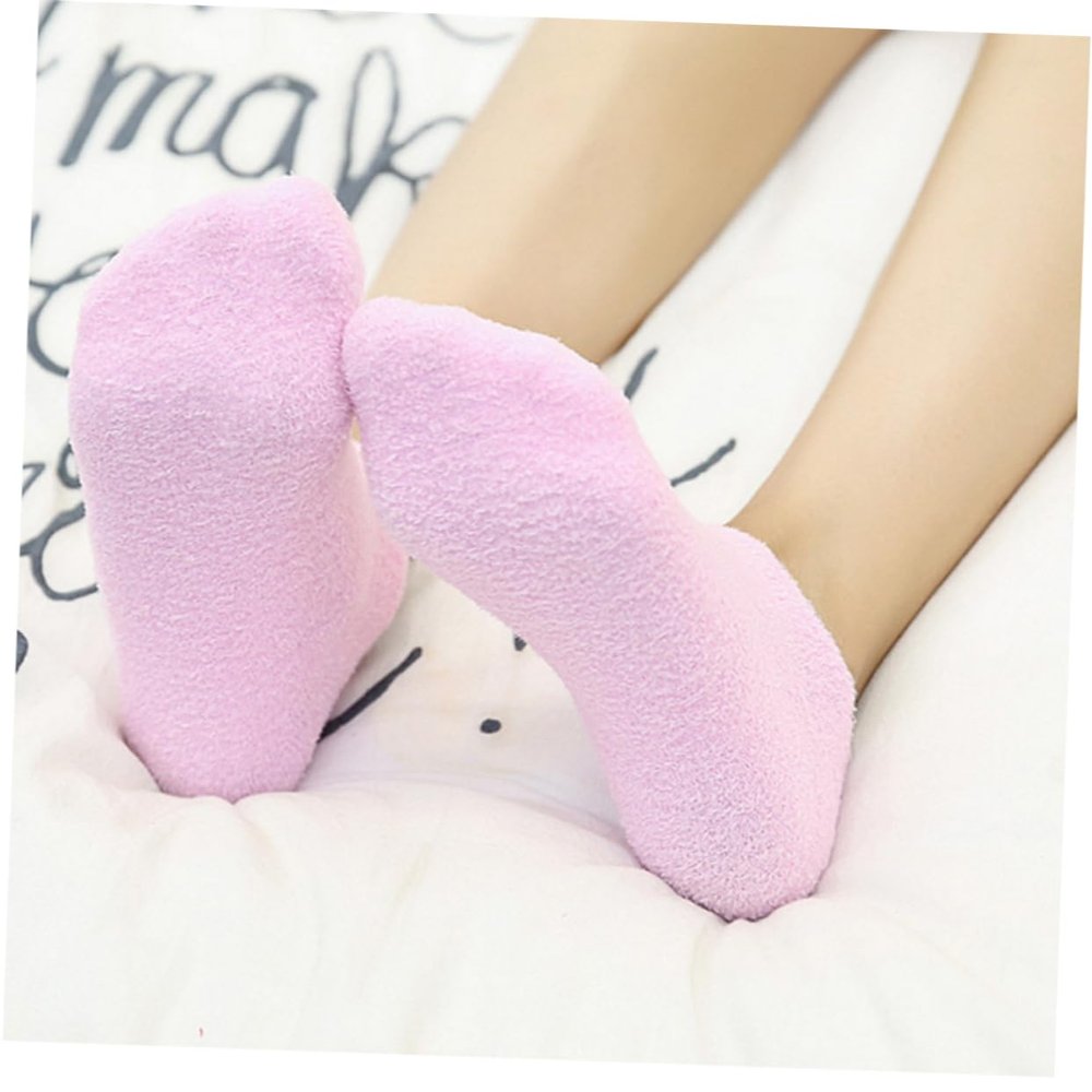 BIUDECO 1pair Moisturizing Gel Spa Socks for Cracked Feet Foot Care Treatment Softening Repairing for Dry Spa