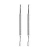 BIUDECO 4pcs Stainless Steel Cuticle Remover Professional Grade Nail Art Tool for Dead Skin Removal and Cuticle Trimming Silver Design for Home Salon Use view 2