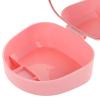 FOMIYES Portable Makeup Organizer with Mirror Bear Ear Style Compact Travel Makeup Case for Hair Accessories Cotton Swabs Jewelry Space-saving Design for Desktop Use view 3
