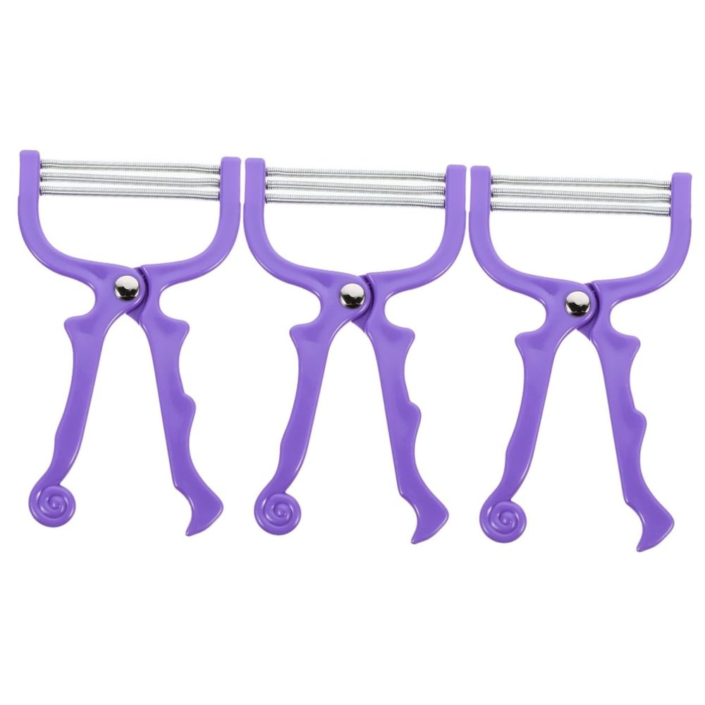 BIUDECO 3pcs Portable Manual Facial Hair Remover Tool Efficient Hair Epilator for Chin Cheeks Neck Upper Lip Comfortable Non-skid Grip over Options