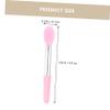 HAPINARY 10pcs Silicone Lip Brush for Makeup Eyeshadow Applicator Tool Pink Makeup Brushes Travel Eyeshadow Sequin Applicator view 2