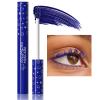 Blue Mascara Volumizing Lengthening Curling Mascara Hypoallergenic Smudge-proof Liquid Lash Extensions Water proof Lightweight Defining Long-wearing No Flaking, No Clumping (01#) view 1