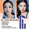 Blue Mascara Volumizing Lengthening Curling Mascara Hypoallergenic Smudge-proof Liquid Lash Extensions Water proof Lightweight Defining Long-wearing No Flaking, No Clumping (01#) view 2