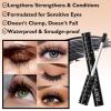 Burgundy Eyelash Mascara Volumizing Lengthening Hypoallergenic Mascara Longwear and Smudge Resistant Liquid Lash Extensions Curling Defining Clump & Flake Free (05#) view 4