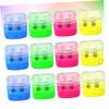 WHAMVOX 12pcs Dual Hole Manual Plastic Pencil Sharpener Lid Random Colors for School Office and Classroom Supplies view 4