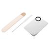 BIUDECO 2sets Stainless Steel Makeup Spatula and Mixing Tool for Foundation Dual- Design for Nail Art and Cosmetic Applications and Easy to Clean for Salons and Professionals view 2
