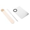 BIUDECO 2sets Stainless Steel Makeup Spatula and Mixing Tool for Foundation Dual- Design for Nail Art and Cosmetic Applications and Easy to Clean for Salons and Professionals view 3