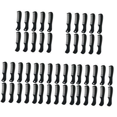 BIUDECO 50pcs Beard Comb Portable Mens Styling Comb for Facial Hair Grooming Fine Toothed Smooth Rounded Edges Travel Accessory for Personal Care