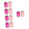 BIUDECO 10pcs Portable Makeup Case Small Travel Cosmetic Suitcase Organizer for Eyelashes and Makeup Stylish and Design for Women The Go view 1