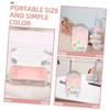 BIUDECO 10pcs Portable Makeup Case Small Travel Cosmetic Suitcase Organizer for Eyelashes and Makeup Stylish and Design for Women The Go view 3