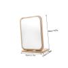 HAPINARY Swivel Desktop Makeup Mirror Stand Viewing Angle for Skincare and Grooming Elegant Tabletop Vanity Mirror for Women view 2