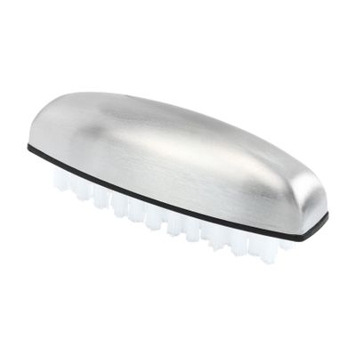 FOYTOKI Professional Stainless Steel Nail Brush for Manicure Ergonomic Hand Washing Tool Flexible Bristles for Gentle Cleaning for Home Office Kitchen Use
